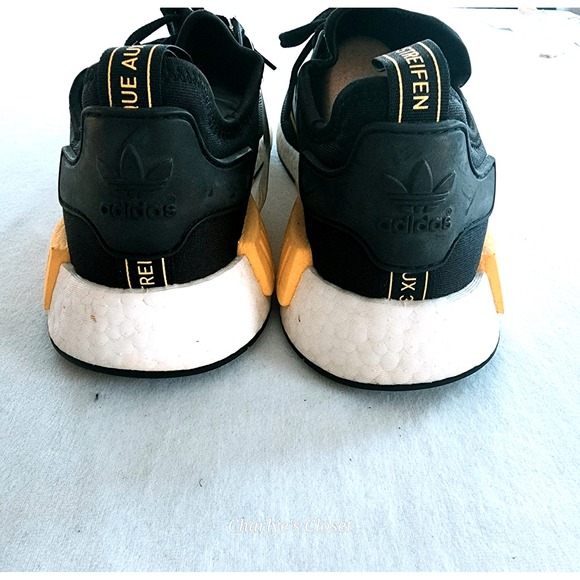 adidas Mens 11 NMD R1 Black/Matte Silver/Cloud F99713 Running Shoes NWOB - Picture 5 of 14